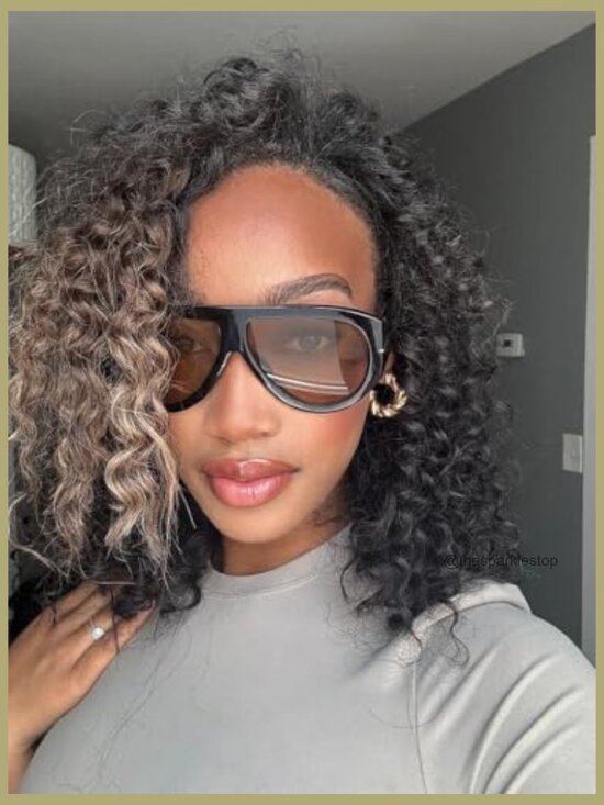 Oversized Retro Aviator Sunglasses Classic Vintage UV Protection